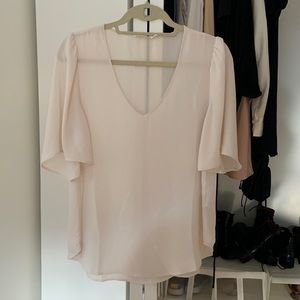 Lush sheer short sleeve top